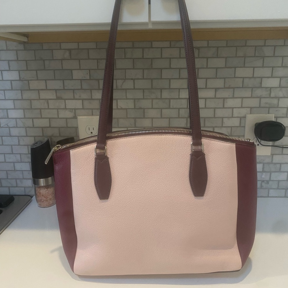 kate spade Pink and Burgundy Leather Satchel